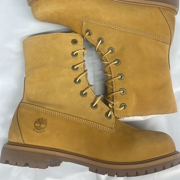 TIMBERLAND WOMEN'S AUTHENTIC MID WARM WATERPROOF BOOT WHEAT 8329R-231 - Picture 2 of 9
